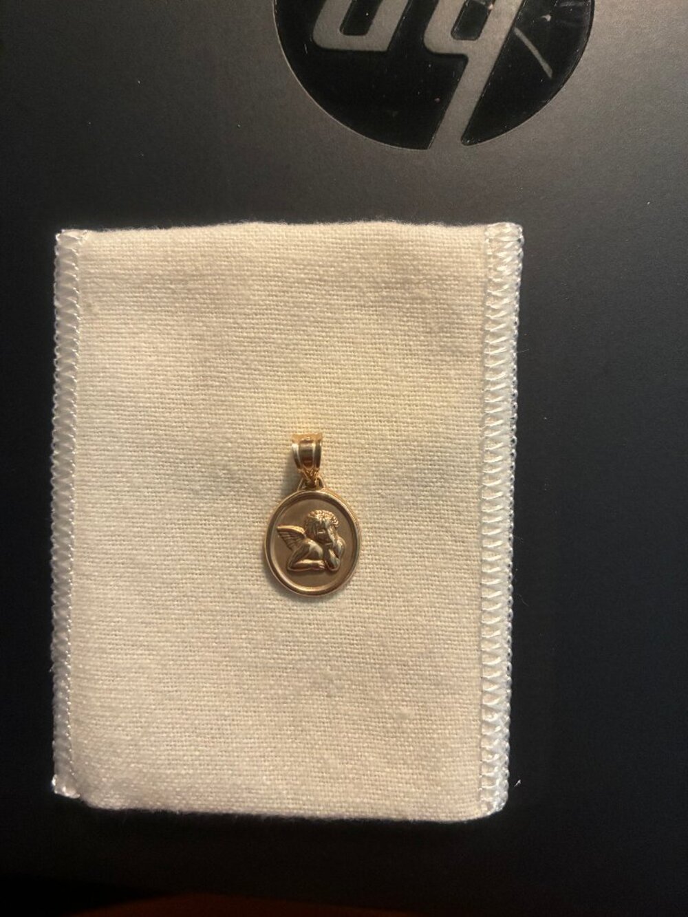 14K Gold Guardian Angel Pendant/Charm